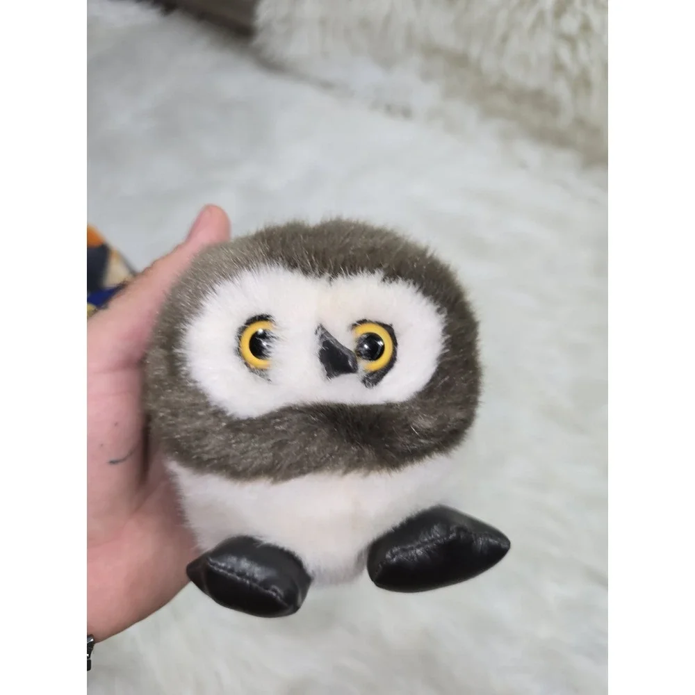 Lot 6 Vintage Swibco Puffkins Enchanted plush with Tags 1990's Owl Wizard Dragon